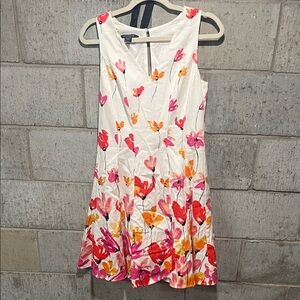 Adore Floral Dress - Red, Pink, Orange